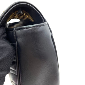 Mini Marmont Matelassé Leather Black GHW