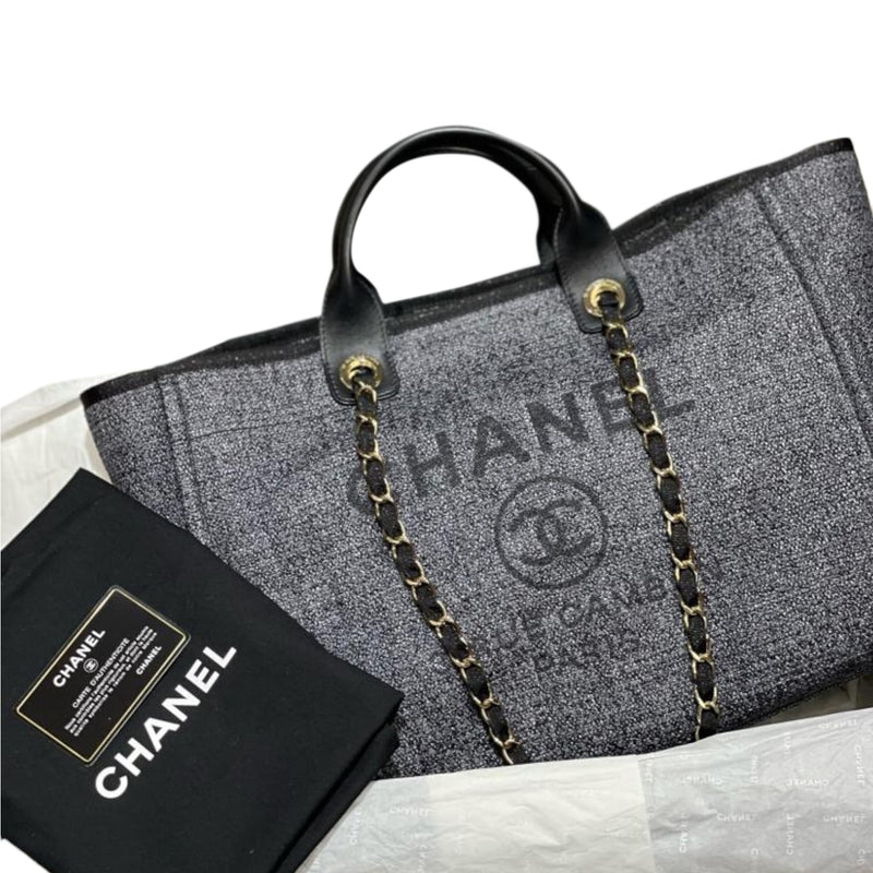 Beige Chanel Deauville Tote Sizes 2018 Chanel Deauville Tote Bag