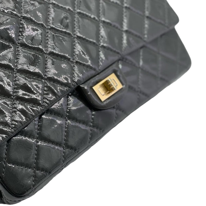 Chanel All Black Reissue 2.55 Double Chevron Flap Wallet