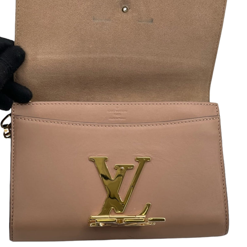 Louis Vuitton Red Calfskin Leather Chain Louise GM Bag