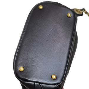 CC Diamond Quilted Backpack Black GHW