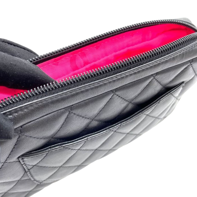 Cambon Handbag Leather Black SHW