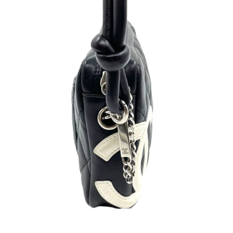 Cambon Handbag Leather Black SHW