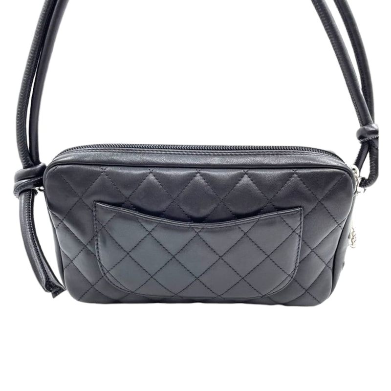 Cambon Handbag Leather Black SHW