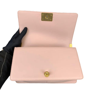 Old Medium Boy Bag Lambskin Pink GHW
