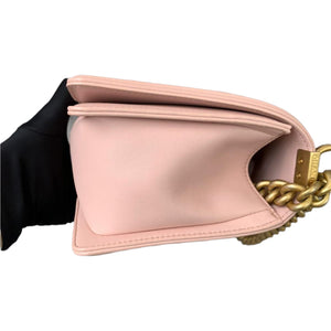 Old Medium Boy Bag Lambskin Pink GHW
