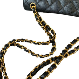 Jumbo Classic Double Flap Caviar Black GHW