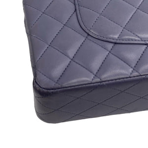 Medium Classic Double Flap Lambskin Purple SHW