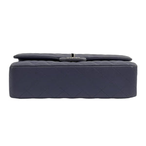 Medium Classic Double Flap Lambskin Purple SHW