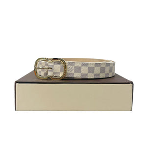 Mini 25mm Belt in Damier Azur GHW