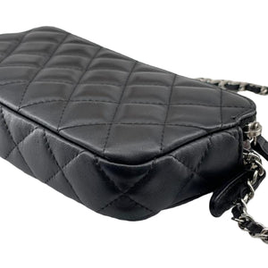 Double Zip WOC Quilted Lambskin Black SHW