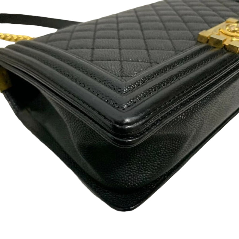 Large Le Boy Quilted Caviar Black GHW