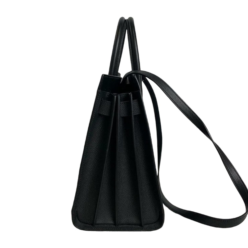 Saint Laurent Sac De Jour Small Souple En Cuir Grainé in Black