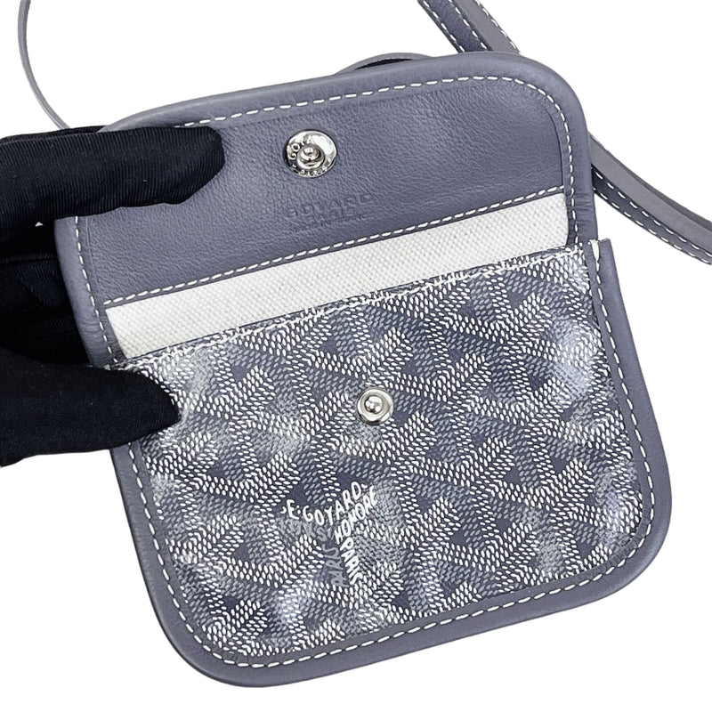 GOYARD Goyardine Reversible Mini Anjou Navy 252693