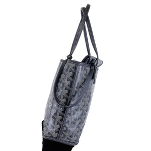 Mini Anjou Reversible Tote Canvas Calfskin Grey SHW