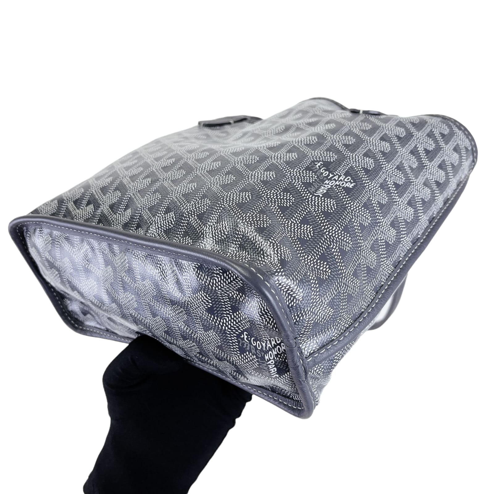 Mini Anjou Reversible Tote Canvas Calfskin Grey SHW – Bag Religion