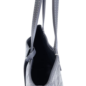 Mini Anjou Reversible Tote Canvas Calfskin Grey SHW