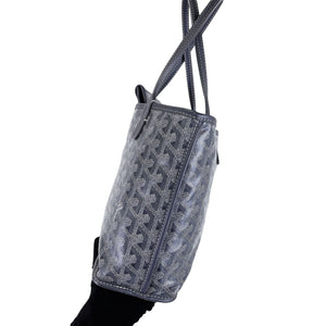 Mini Anjou Reversible Tote Canvas Calfskin Grey SHW