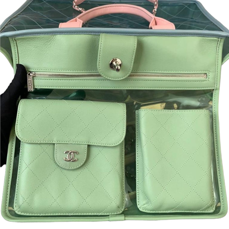 Medium Coco Splash Shopping Tote Quilted PVC Lambskin