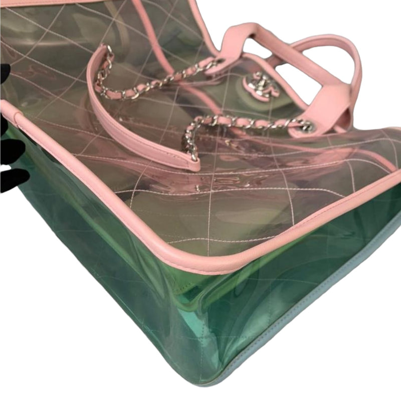 Medium Coco Splash Shopping Tote Quilted PVC Lambskin