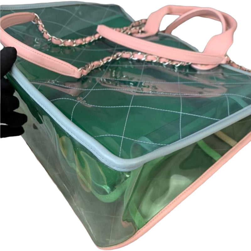 Medium Coco Splash Shopping Tote Quilted PVC Lambskin