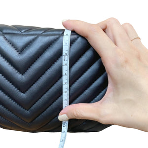 Medium Urban Spirit Backpack Chevron Lambskin Black SHW