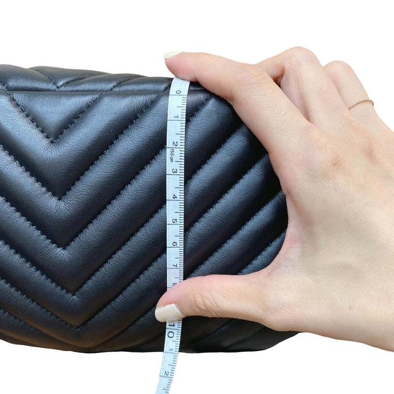 Medium Urban Spirit Backpack Chevron Lambskin Black SHW