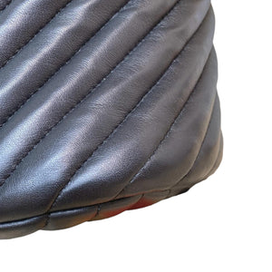 Medium Urban Spirit Backpack Chevron Lambskin Black SHW