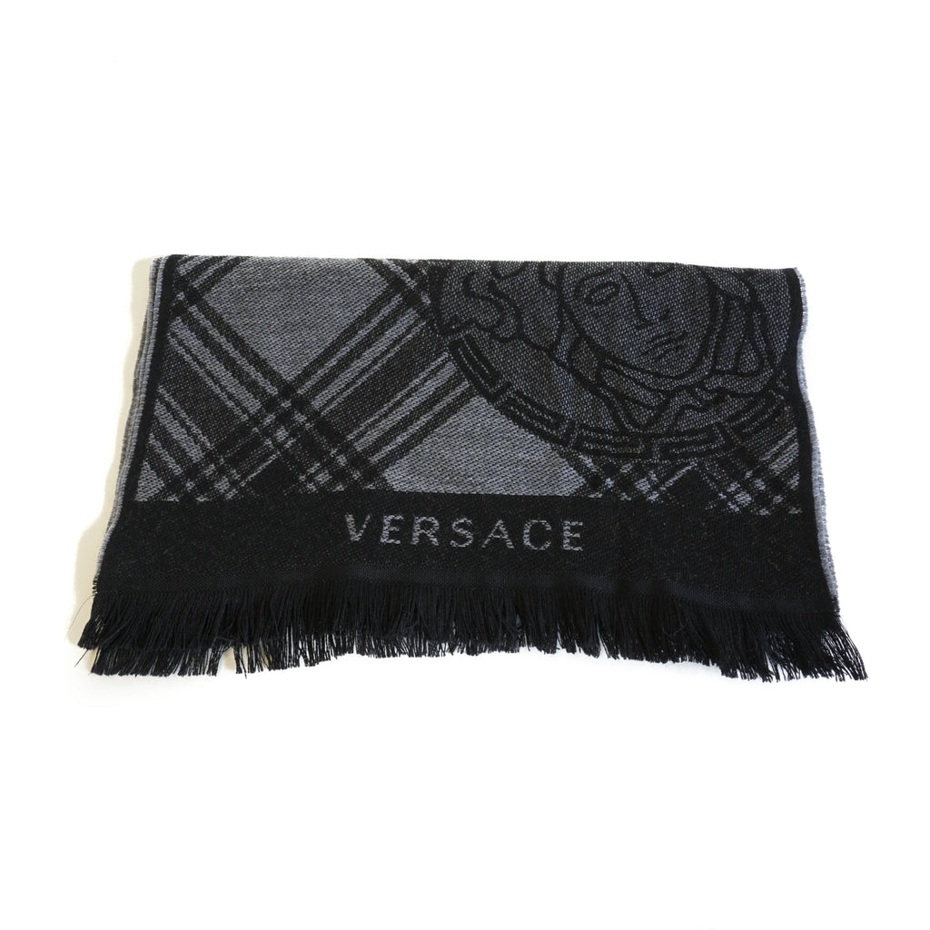 Pure Wool Scarf in Criss Cross Pattern