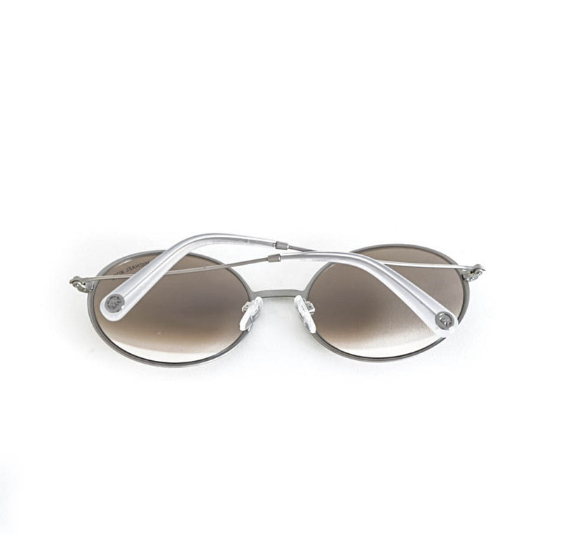 Retro Round Sunglasses with Mirror Finish