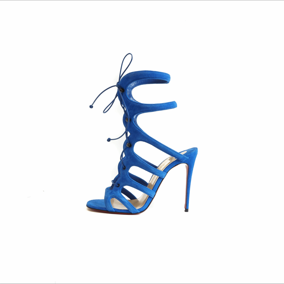 Blue Heels Sandals | Blue Strappy Heels | Bag Religion