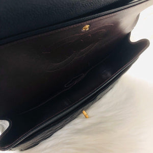 Classic Double Flap Caviar Leather Maxi Black GHW