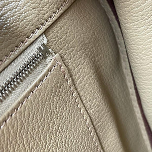 Birkin 35 Poussière Biege Clemence PHW