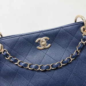 Caviar Hobo Bag Navy Blue
