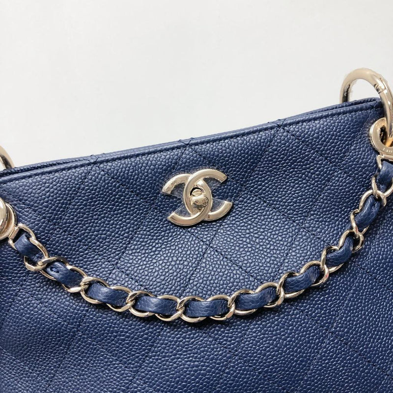 Caviar Hobo Bag Navy Blue