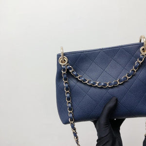 Caviar Hobo Bag Navy Blue