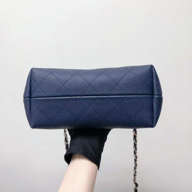 Caviar Hobo Bag Navy Blue