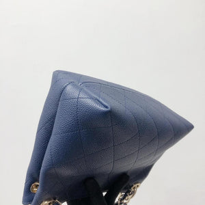 Caviar Hobo Bag Navy Blue