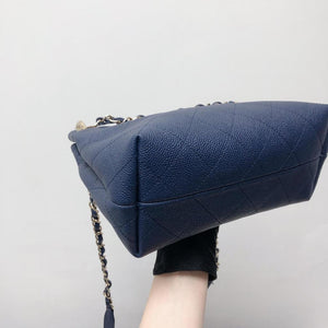 Caviar Hobo Bag Navy Blue