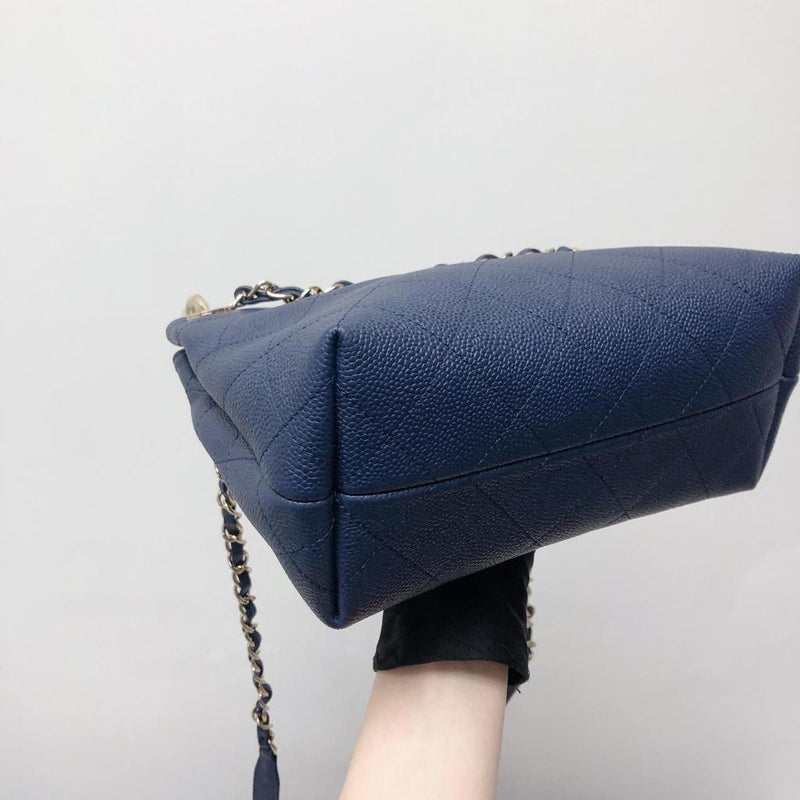Caviar Hobo Bag Navy Blue