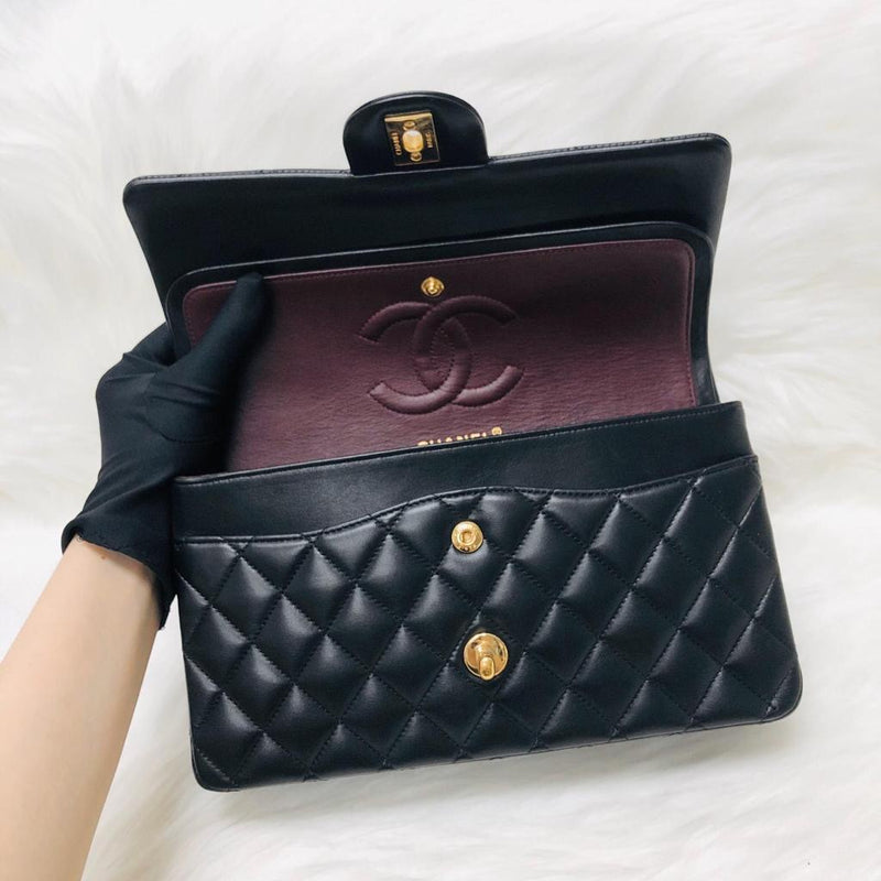 Classic Double Flap M/L Lambskin with GHW