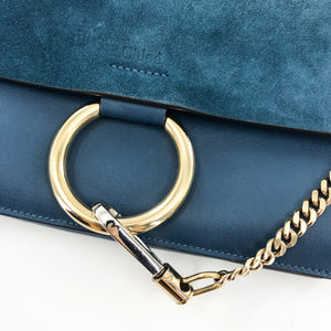 Small Faye Satchel in Blue