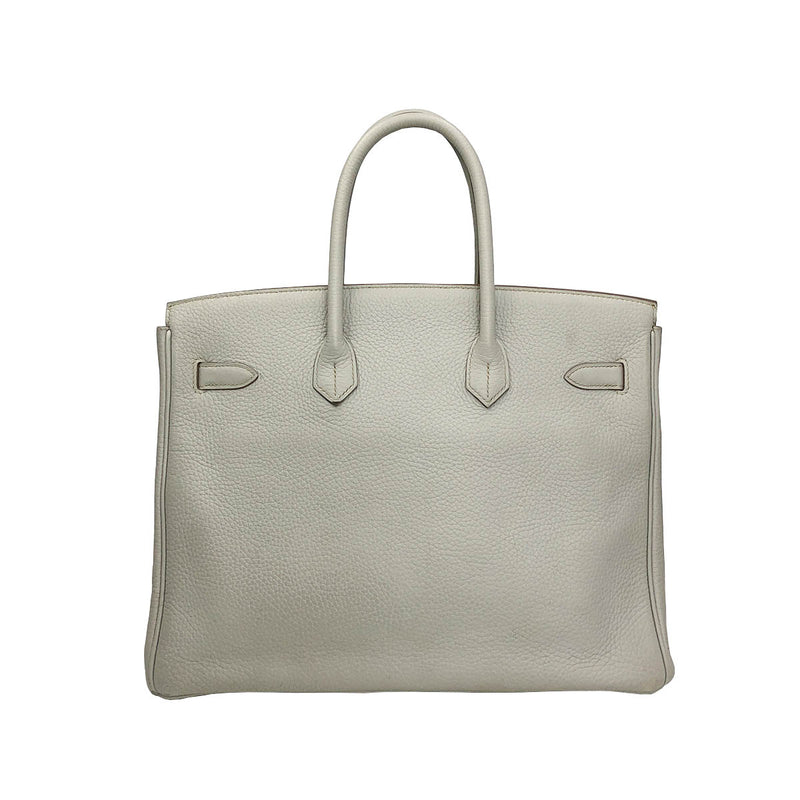 Birkin 35 Gris Perle Clemence Leather with Palladium Hardware