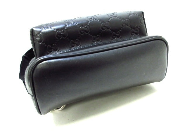 Guccissima Black Leather Fanny Pack