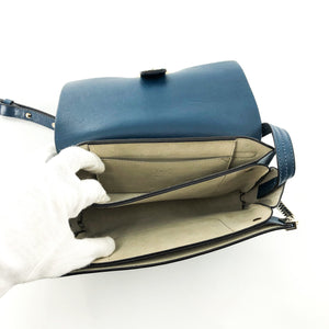Small Faye Satchel in Blue