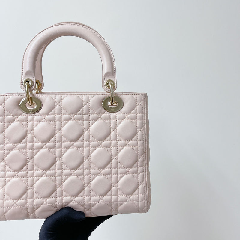 Lady Dior Medium Pink with GHW
