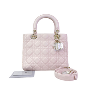 Lady Dior Medium Pink with GHW