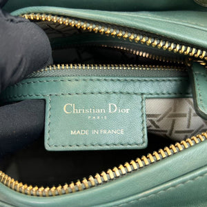 Lady Dior Lambskin Medium Green GHW