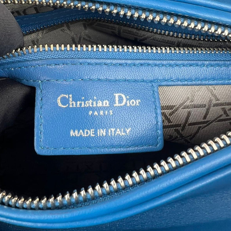 Lady Dior Medium Blue Lambskin SHW