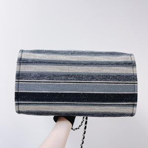 Striped Canvas Deauville Large Shopping Tote